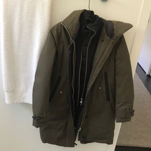 Olive green coat